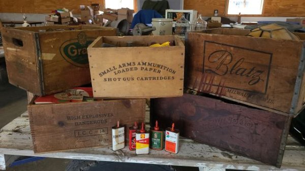 Antique BLATZ Wood Beer Crate Case Box